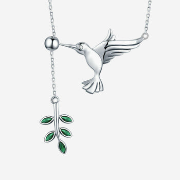 Hummingbirds Pendant Necklace