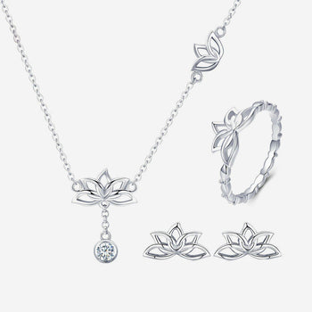 Lotus Flower Jewelry Set