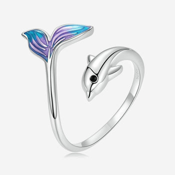  silver Dolphin Ring