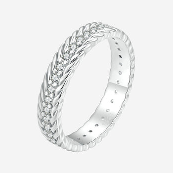  silver Twisted Ring