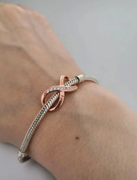 Silver Charms infinity Pandora Bracelets