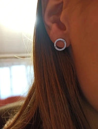 silver ring earring 