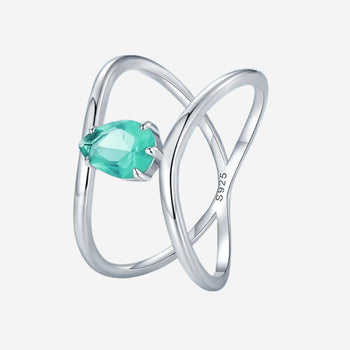 Light Green Double-layer Ring