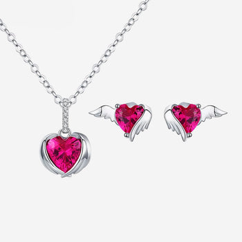 Guardian Wings Heart Jewelry Sets