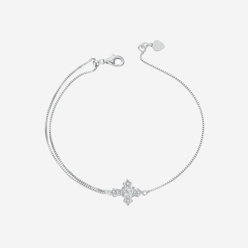 silver Cross Bracelet